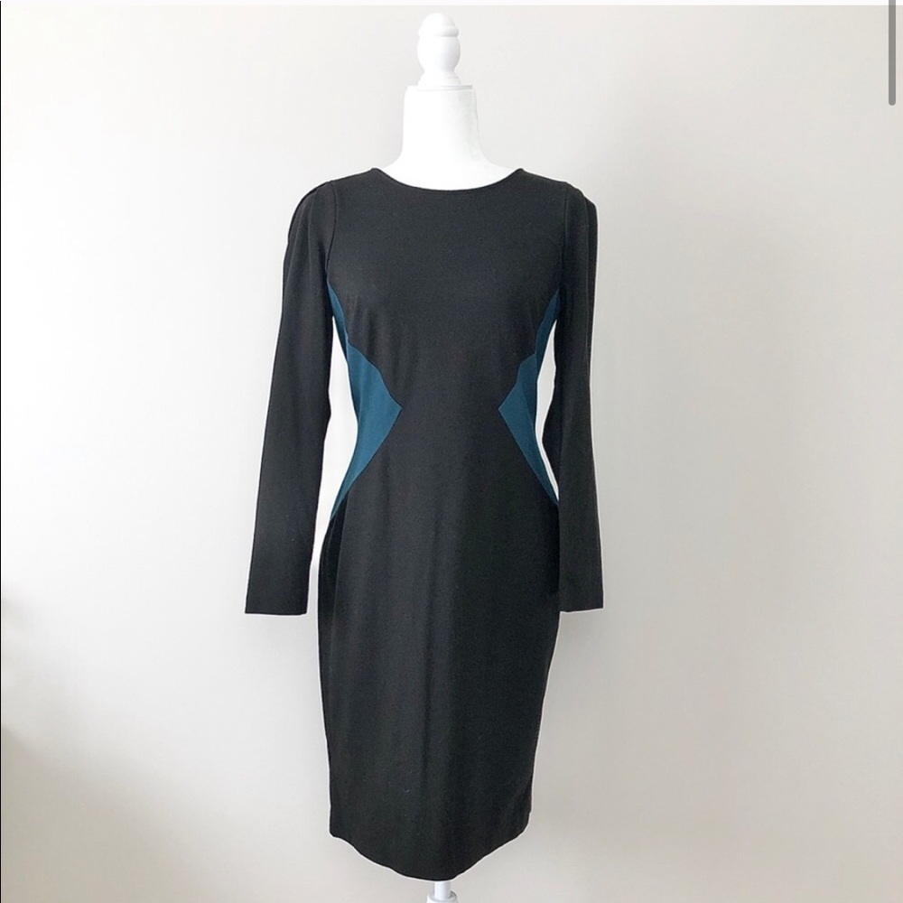 Ann Taylor Long Sleeve Sheath Career Dress